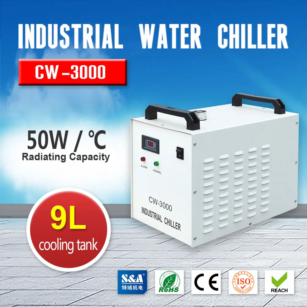 Промышленный охладитель воды термолиз 220 В 60 Вт или 80 стеклянная лазерная трубка