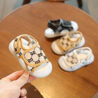 baby sandals infant boys girls summer fashion first walkers flat with soft bottom children cute anti slip toddler shoes 1 5years