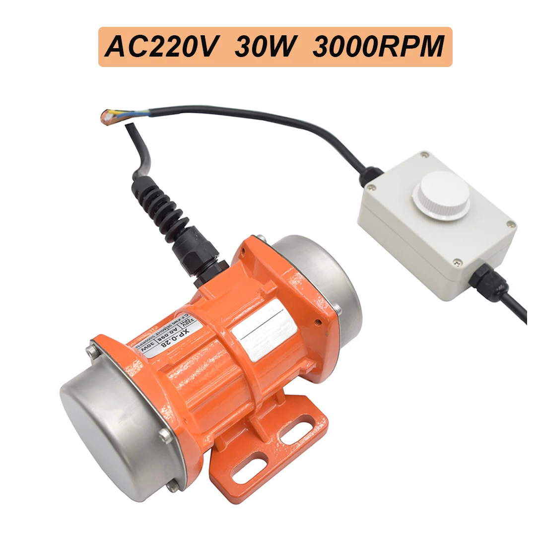 Peneira Chocante da Tabela da Peneira da Liga de Alumínio do Controlador da Velocidade da Fase Monofásica 220v 30w 3000 Rpm do Motor da C.a.