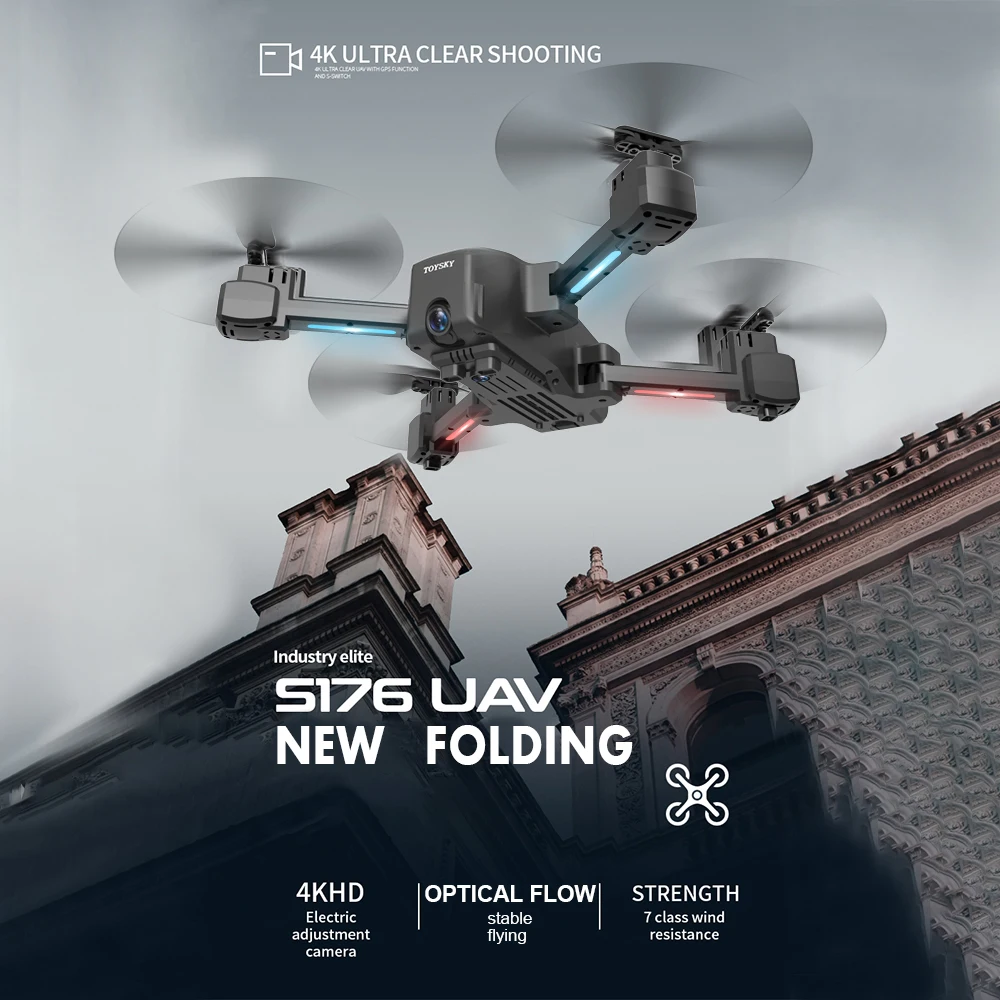 

CSJ S176 GPS-PRO RC Drone with Camera 5G WIFI 4K GPS Drone Dual Camera Mini Drone Optical Flow Positioning RC Helicopter Dron