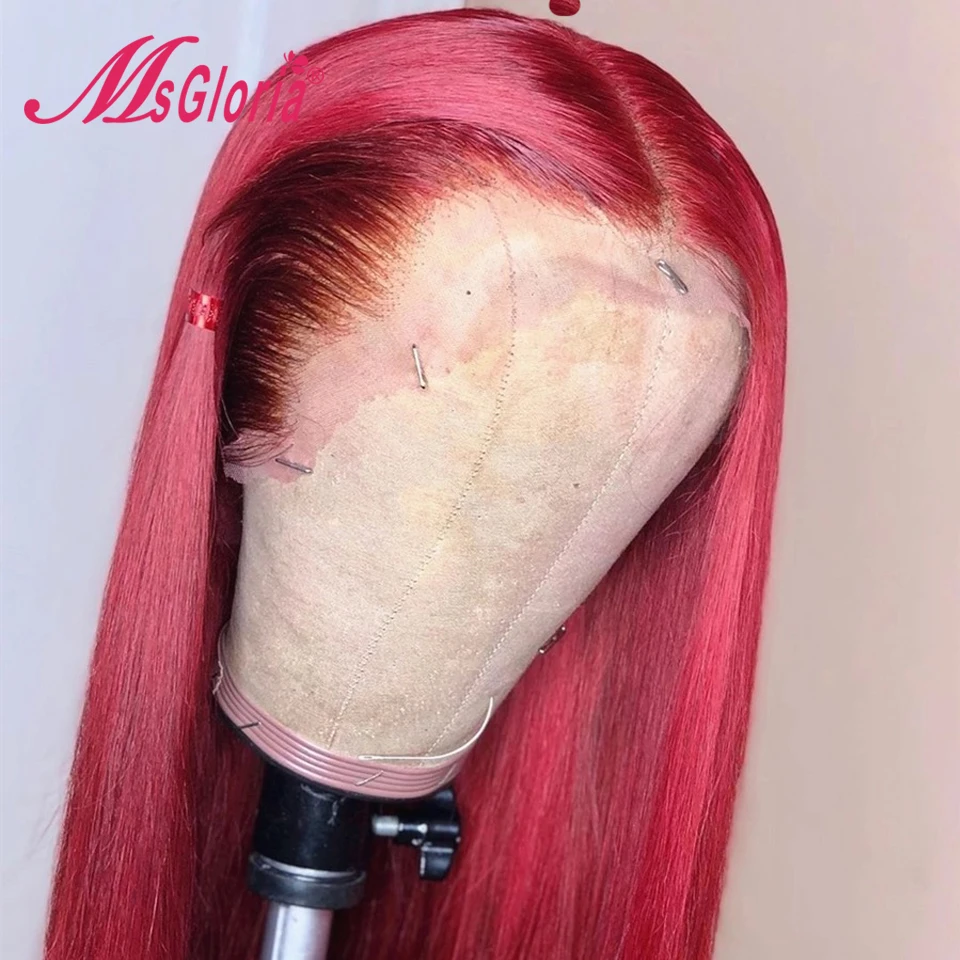 Имбирь оранжево-Цветной Вьющиеся парики из натуральных волос для Для женщин 150