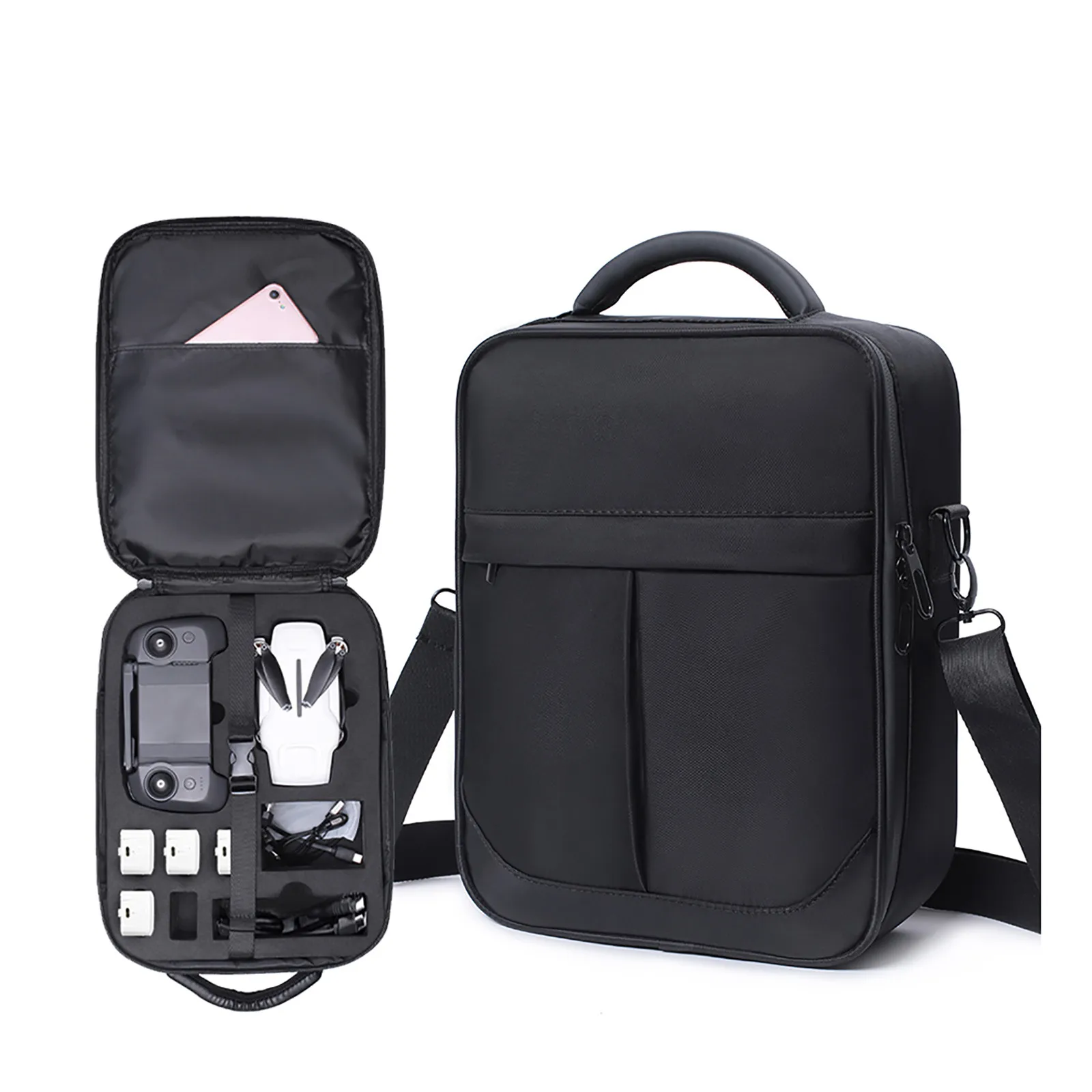 Сумка на плечо из ткани Оксфорд для мини дрона Fimi X8 черная Противоударная