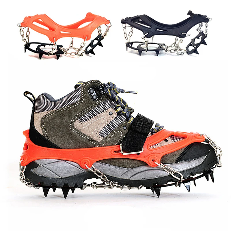 

M/L 13 зубьев альпинистская уличная нескользящая обувь для льда шипы походная обувь скобы Высокое качество защита от скольжения