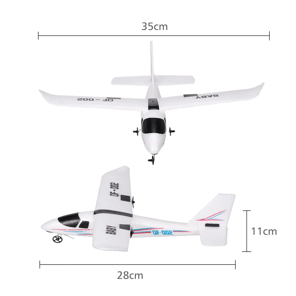 GoolRC QF002 BABY RC Airplane 2.4GHz 2CH Small Plane DIY Flight Toys Lightweight But Stable Gift for Kids Boys | Игрушки и хобби