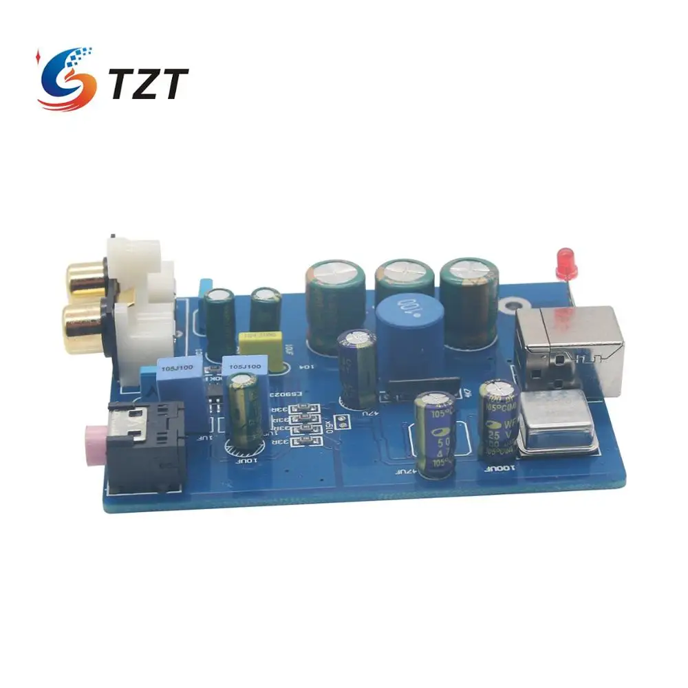 Hi Fi аудио DAC декодер TZT SA9023 ES9023 звуковая карта для усилителя мощности поддержка 24
