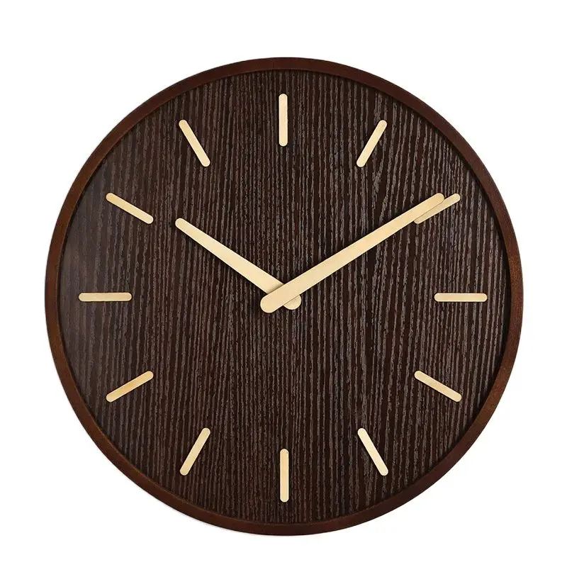 Большие деревянные настенные часы в стиле ретро современные домашний декор