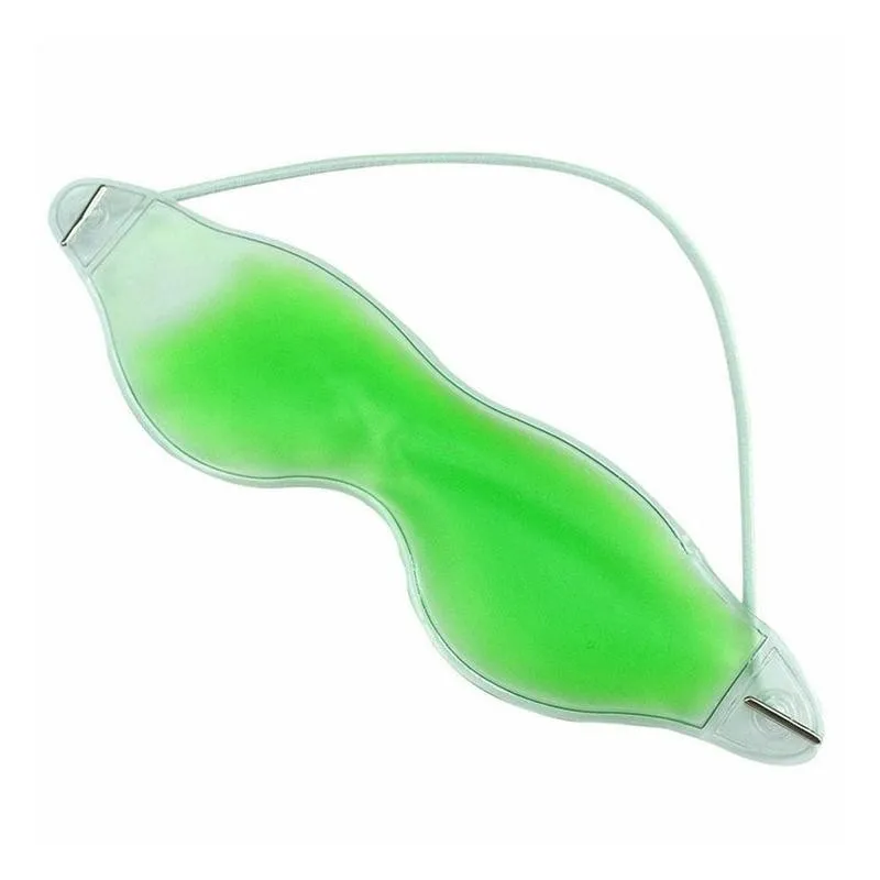 

1pc Gel Ice Eye Mask For Summer Essential Relieve Eye Fatigue Remove Dark Circles Ice Cool Soothing Eye Patch Fit Travel Rest