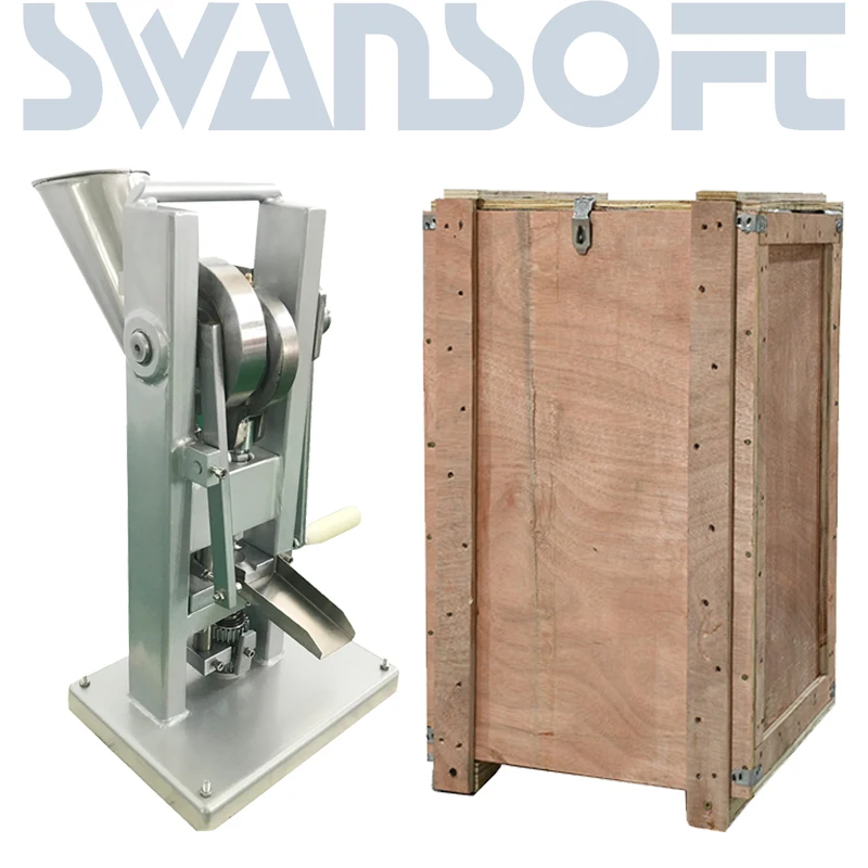 

SWANSOFT TDP-0 Single Punch Tablet Press Candy Press Machine Pill Punching hand operated pill making