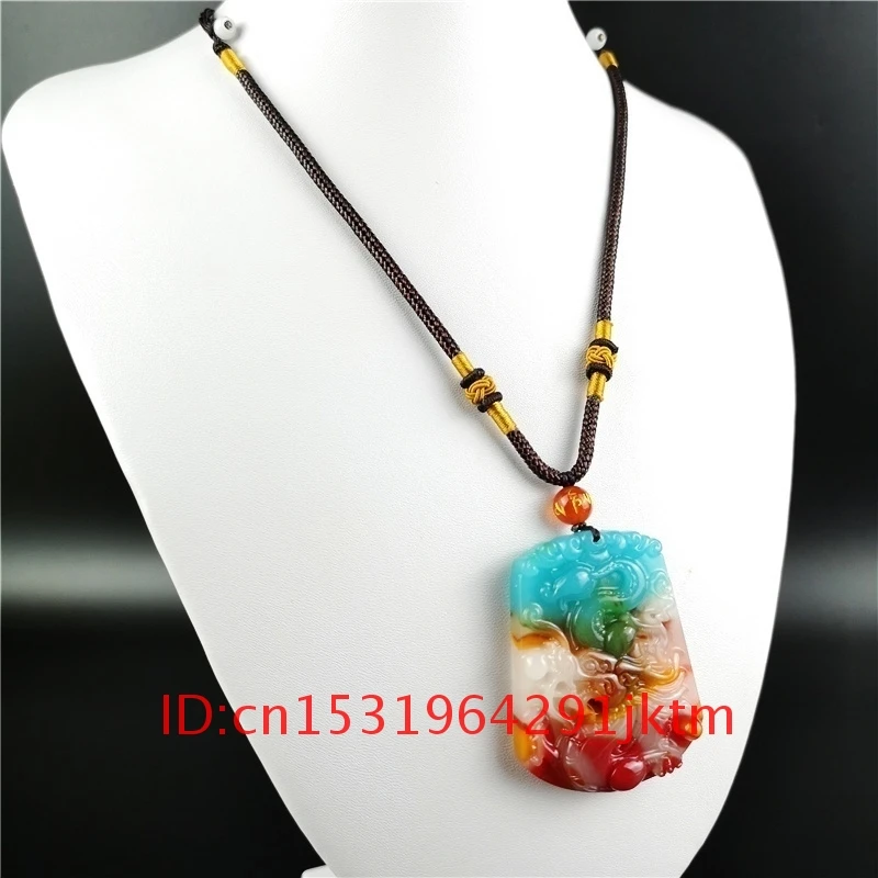 Натуральный кулон для мужчин и женщин модные ювелирные изделия шарма нефрит