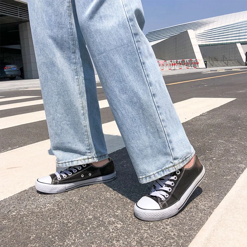

High Quality Women Jeans Korean Casual Baggy High Waist Clothes Women Jeans Denim Trousers Vintage Wide Leg Pants Streetwear