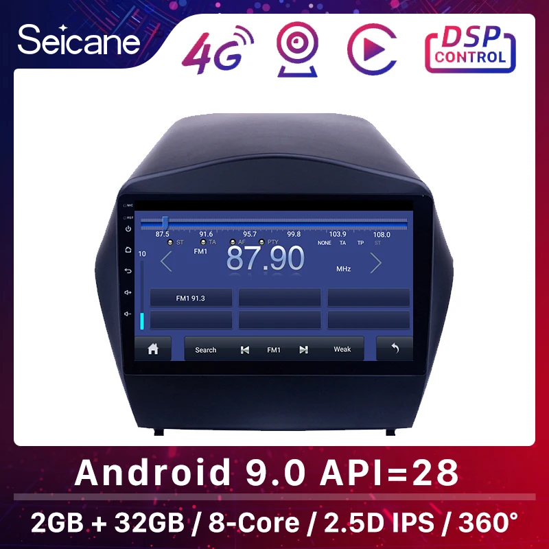 Seicane Android 9 0 GPS Navi авторадио дюймов Автомобильный стерео для 2009-2015 Hyundai IX35