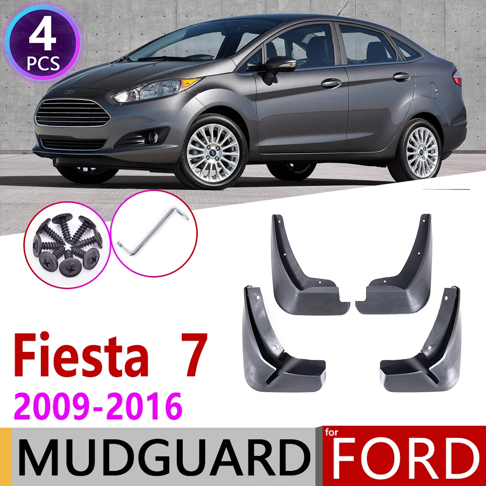 

Mudflap for Ford Fiesta 7 MK7 Saloon Sedan 2009~2016 Fender Mud Guard Splash Flaps Mudguard Accessories 2010 2011 2012 2013 2014