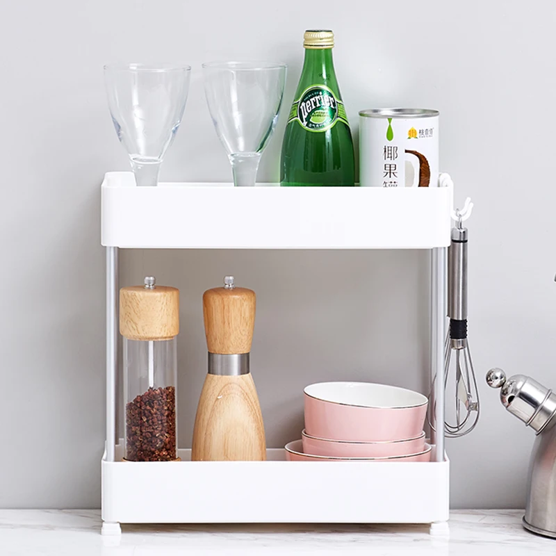 Съемный зазор стеллаж для хранения кухня песок коляска Гостиная Ванная комната