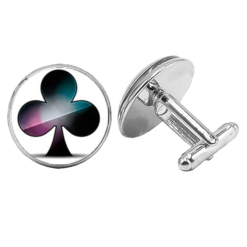 Лидер продаж! Новинка 2019 набор для игровых карт мужские запонки стеклянный