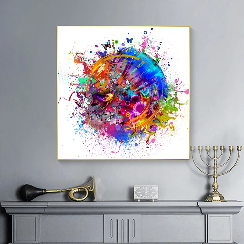 

Colorful Abstract Music Picture Cuadros Decoracion Dormitorio Modern Home Decorative Dropship Canvas Prints Wall Art Posters