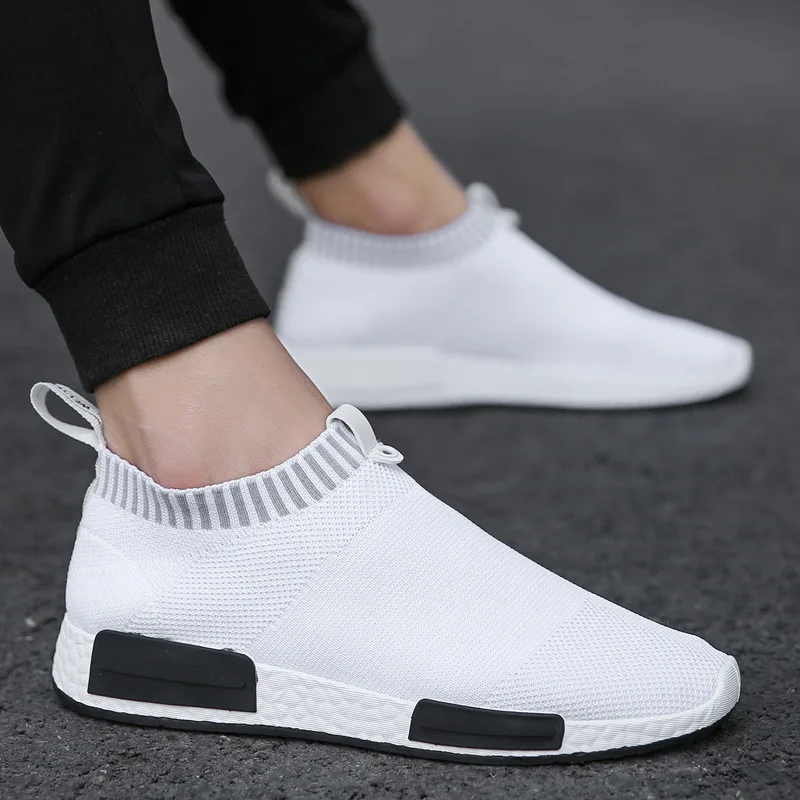 

Men Shoes Sneakers Men Breathable Air Mesh Sneakers Slip on Summer Non-leather Casual Lightweight Sock Shoes Men Sneakers
