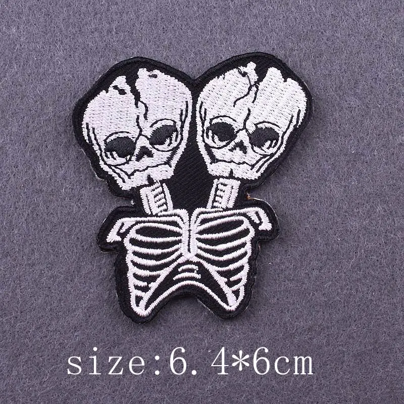 Черно белые нашивки для одежды вышитая нашивка аппликация Утюг на одежду DIY