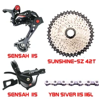 sensah crx 11 speed shifter derailleurs 46t ybn x10 chain groupset bicycle accessories chains and cassett