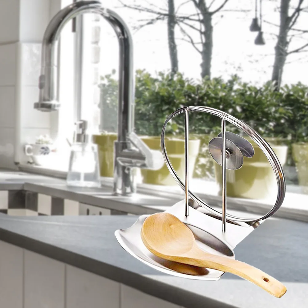 Новая нержавеющая сталь горшок крышка стойки разделочная доска стойка с