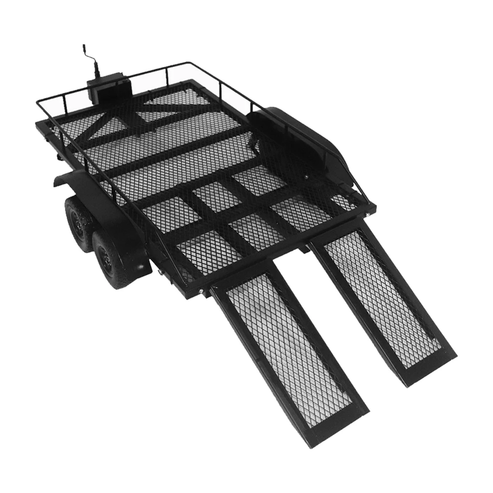 Трейлер для автомобиля тяжелый грузовой перевозчик металлический комплект 1:10