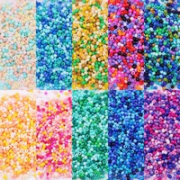 10g 720 pieces 2mm austrian mixed solid color beads 120 opaque neon lamp round beads glass seed beads handmade diy accessories