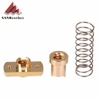 1 шт. * свинцовая Латунная гайка с защитой от ударов ресниц TR8 для обновления CR-10Tornado и clone 3D принтера, Противоударная пружинная гайка