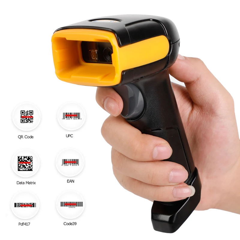 Сканер штрих кода 1D и 2D QR PDF417 Bluetooth 2 4 ГГц|Сканеры| |