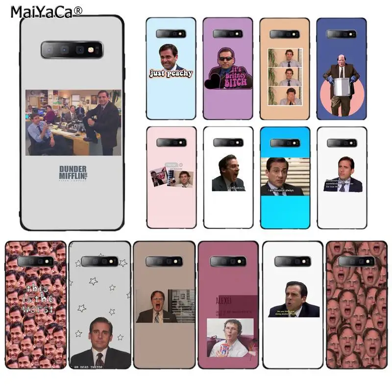 Чехол для мобильного телефона MaiYaCa Michael Scott The Office Funny Humor Black Samsung S10 5G S7 EDGE S8 S9 S20 PLUS