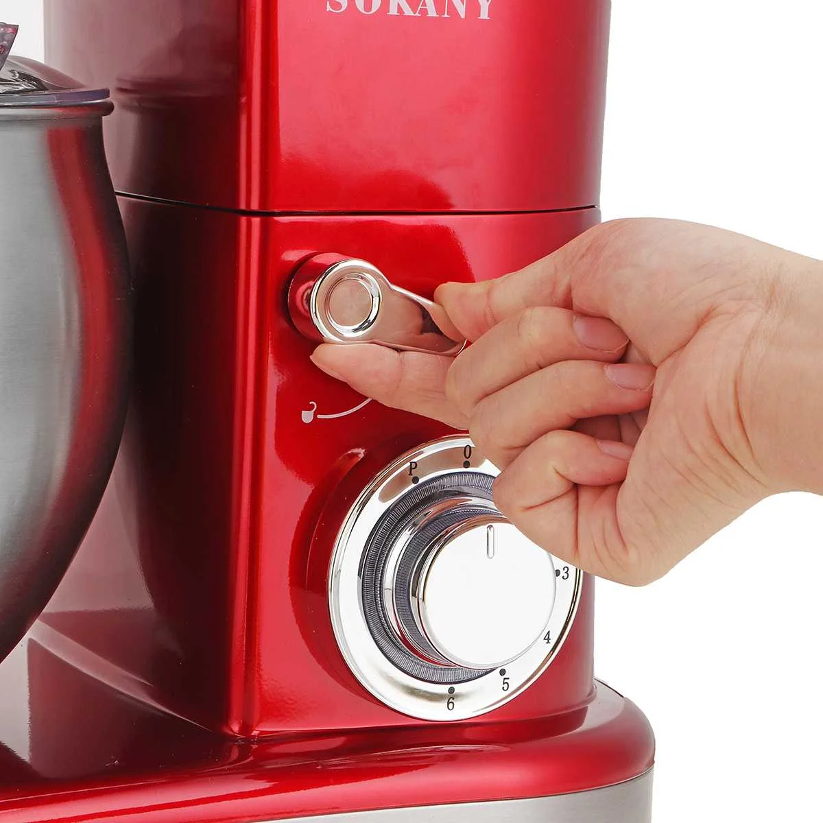 

SOKANY Kitchen Food Stand Mixer 6.5L Stainless Steel Bow 6 Speed Cream Egg Whisk Blender Cake Dough Bread Mixer Food Processor