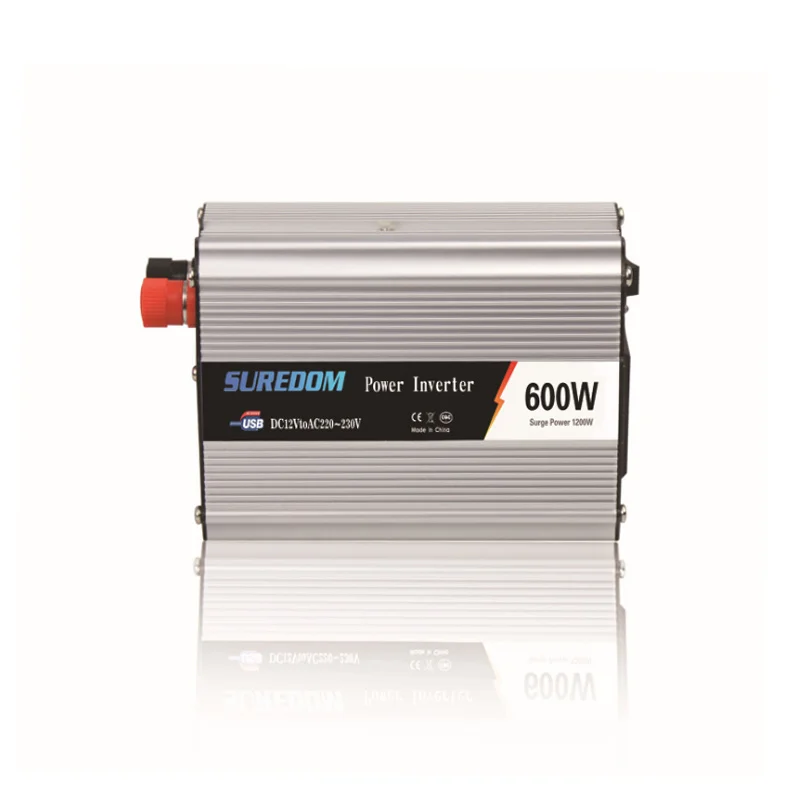 600 Вт Инвертор с одним входом USB DC 12V 24V портативный автомобильный адаптер для