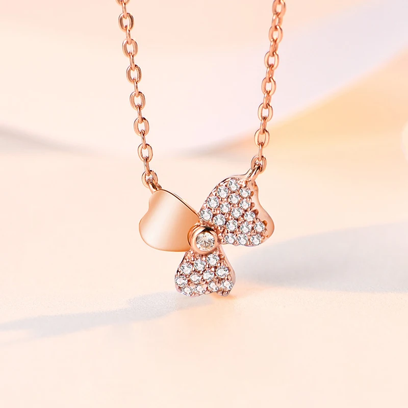 Длинное ожерелье из серебра 925 пробы с фианитами|Ожерелья| |