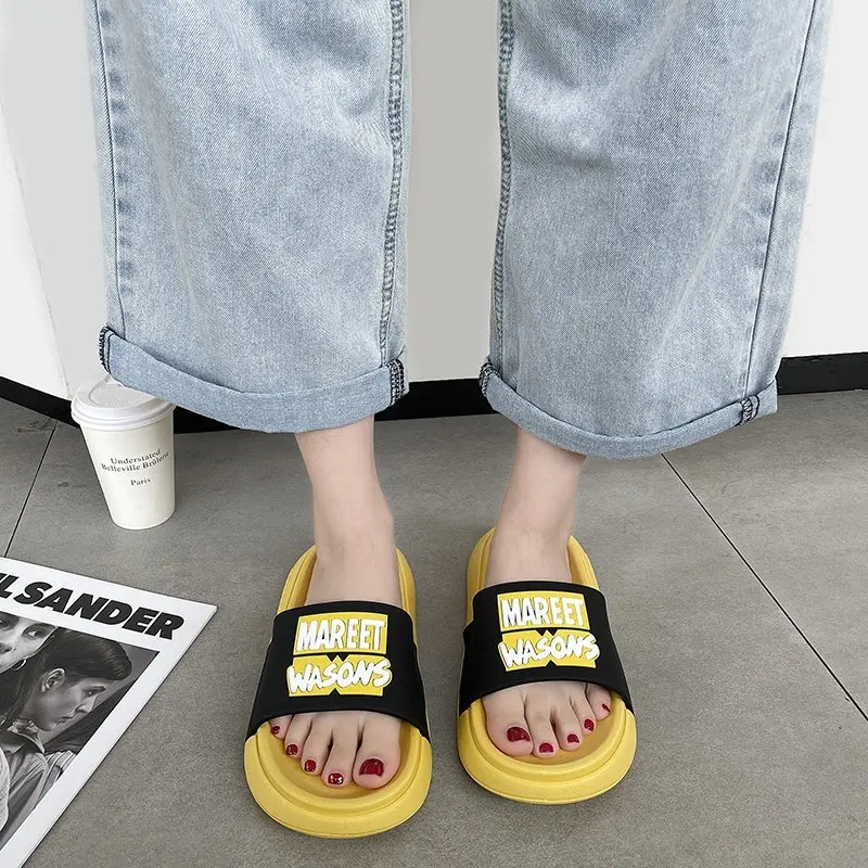 

Summer New Women Shoes Casual Flats Slides Fashion Platform Slippers Flip Flops