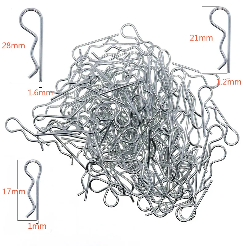 100 шт rc 18 зажимы для кузова закол