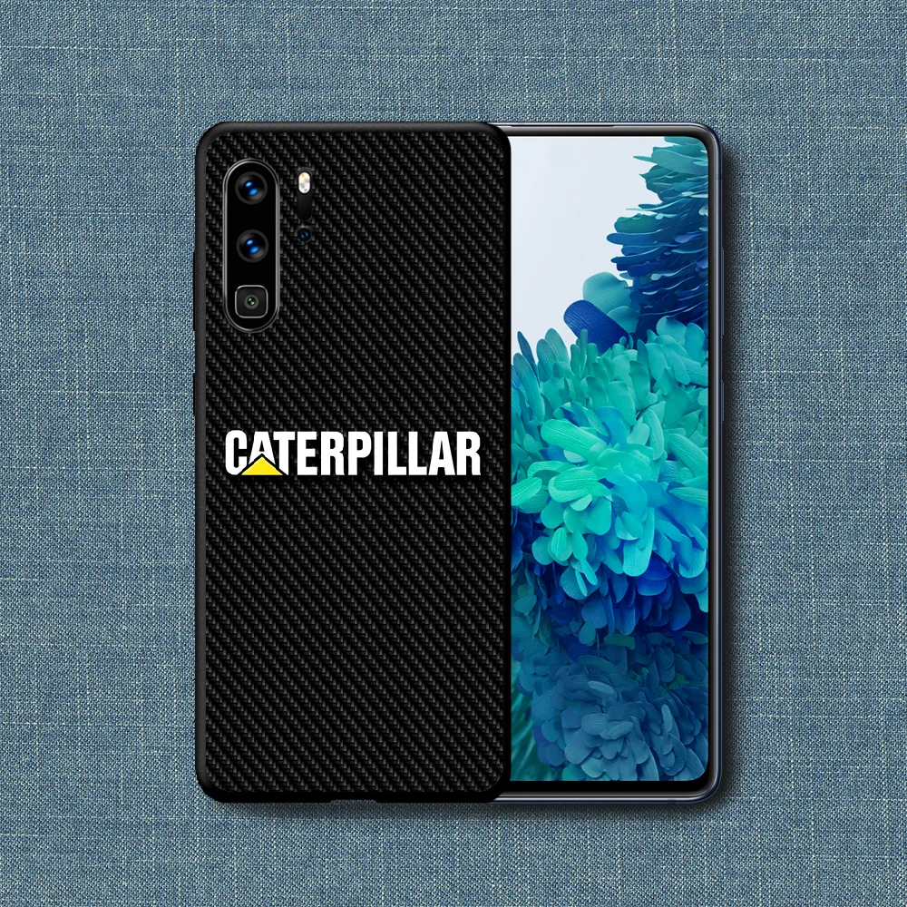 

Caterpillars Truck Car Phone Case For Huawei P Mate Smart 10 20 30 40 Lite Z 2019 Pro black Hoesjes Silicone Back Pretty Shell