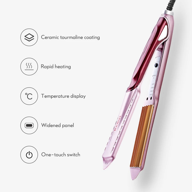 Плойка для завивки волос с турмалиновым керамическим покрытием 40d | Красота и