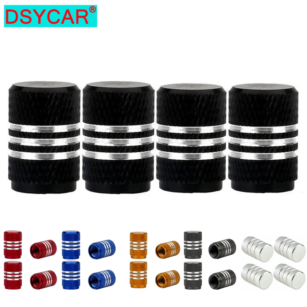 DSYCAR 4 шт./лот модные Универсальные колпачки на ниппель шин из алюминиевого сплава
