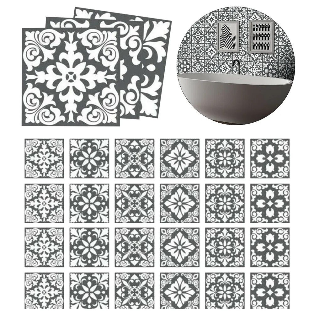 24 шт. водостойкие наклейки для плитки в античном стиле|Наклейки на стену| |