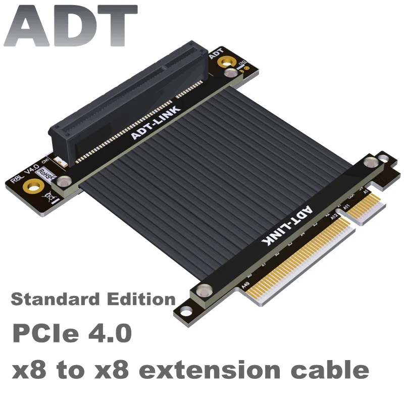 

Адаптер-удлинитель ADT PCIe 4,0 PCI-E, поддержка сетевой карты, жесткого диска, видеокарты, графического процессора, кабель-удлинитель