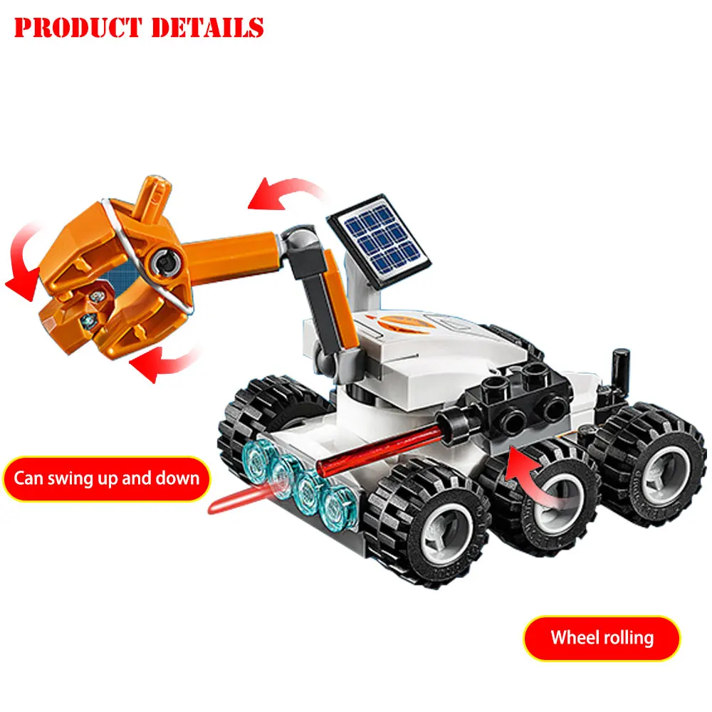 BZDA 331 Pcs Mars Research Shuttle Building Blocks Set Space Model Строительные кирпичи игрушки для мальчиков