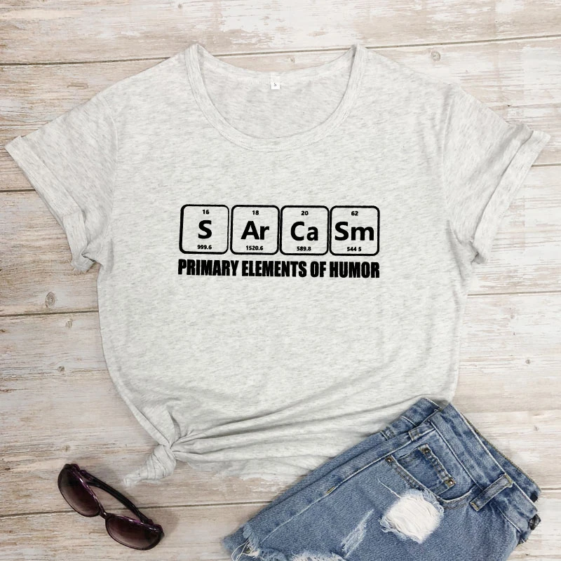 marble-black text Sarcasm Primary Ele Мужская футболка ts Of Humor Повседневная летняя футболка с круглым вырезом и принтом в виде стола мужские футболки Женская графическая забавная футболка - Цвет: marble-black text