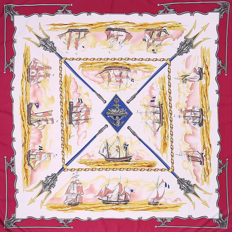 Роскошный брендовый женский саржевый шелковый шарф пляжные шали Дизайнерские