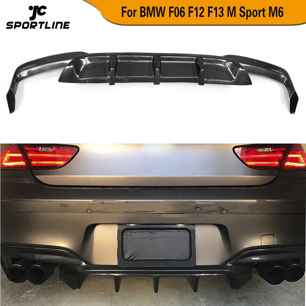 Спойлер диффузора заднего бампера из углеродного волокна/FRP для BMW F06 F12 F13 M6 M Sport 2012