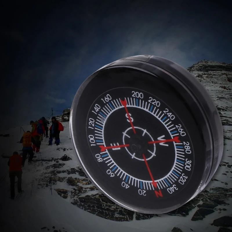 

New Portable Mini Oiling Survival Button Compass Hiking Camping Practical Guider R58B