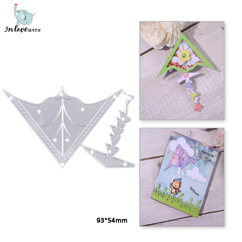 

InLoveArts Kite Metal Cutting Dies DIY Scrapbooking Paper Craft Handmade Card Punch Art Cutter Embossing Decor Stencil New 2021