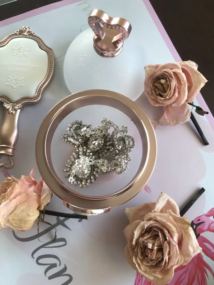 Laduree queens держатель ювелирных изделий матовый роскошный контейнер для хранения косметики коробка для хранения ювелирных изделий Кольцо ожерелье хранение мелких вещей