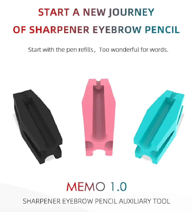 

1pc 3 Color Microblading Simple Edition Eyebrow Pencil Sharpener Sharpening Tip Thin Tool For Semi Permanent Makeup Profiler Pen