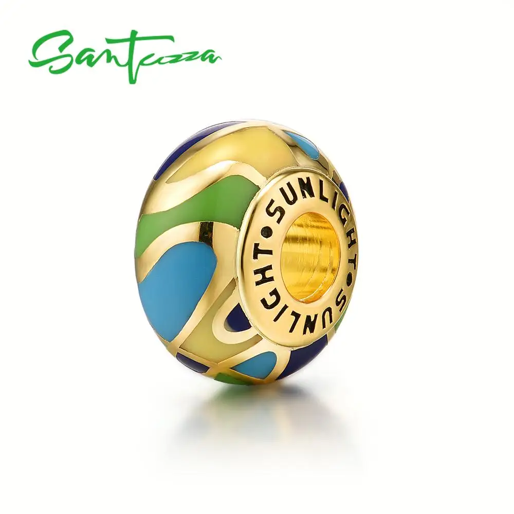 Серебряная эмалированная Очаровательная красочная подвеска подходит для