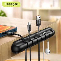 essager cable organizer wire winder mouse desk organizer earphone cord protector holder mobile phone usb cable management clip