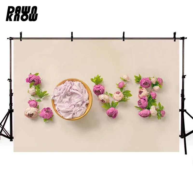 

DAWNKNOW Customize Flower Photography Background Backdrop Photocall Tapestry Kids Baby Children Newborn Photo Studio Props