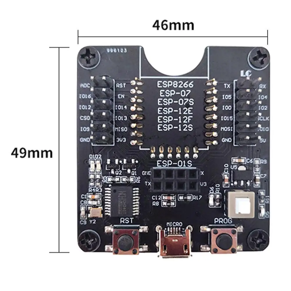 ESP8266 Тесты рамки горелки макетная плата WI-FI модуль ESP-01S ESP-07S ESP12S для ESP-12F нажатием